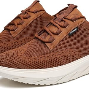 TYNDALL Men's Fashion Sneakers - Casual Knit Mesh Oxfords for Style & Comfort