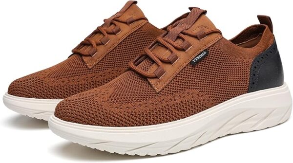 TYNDALL Men's Fashion Sneakers - Casual Knit Mesh Oxfords for Style & Comfort