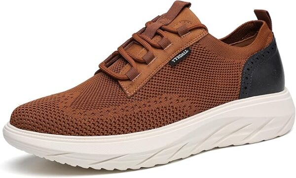 TYNDALL Men's Fashion Sneakers - Casual Knit Mesh Oxfords for Style & Comfort